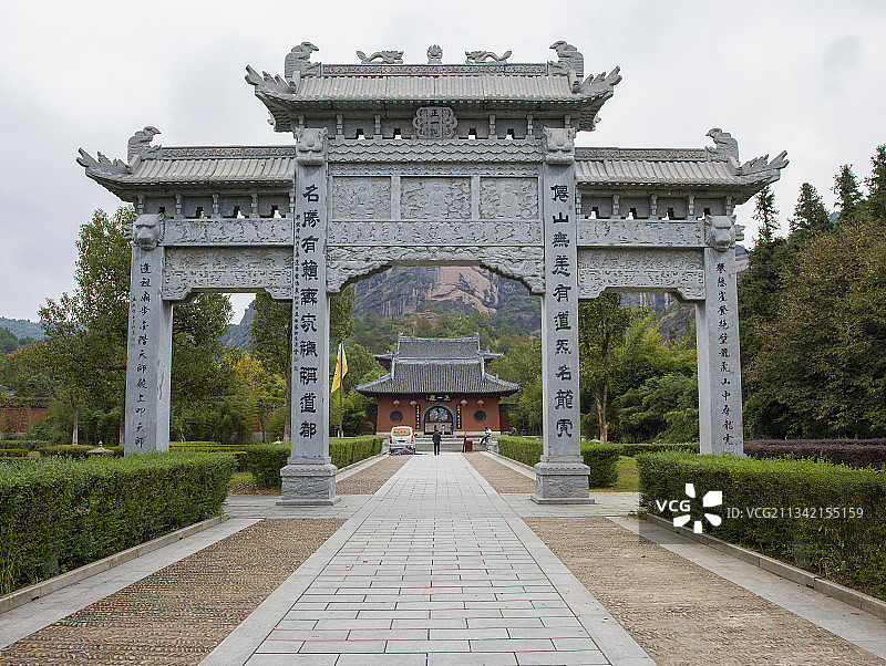 中国江西省鹰潭市龙虎山上清古镇图片素材