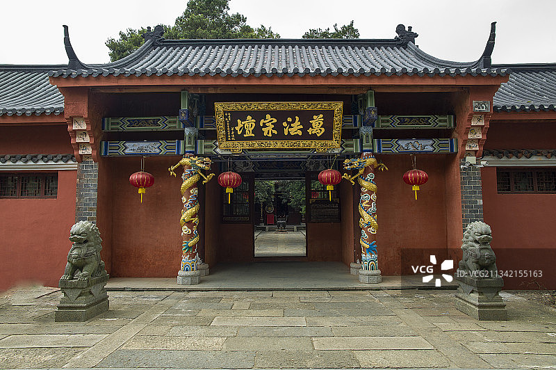 中国江西省鹰潭市龙虎山上清古镇图片素材