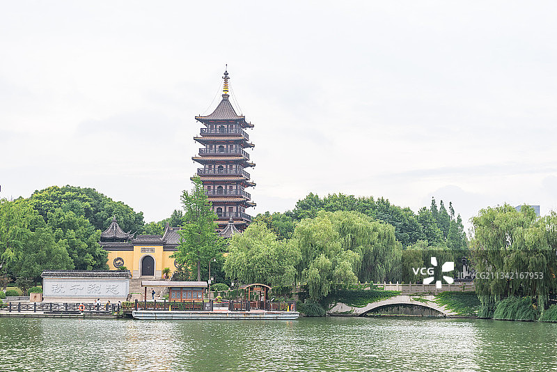 浙江嘉兴南湖风光 烟雨江南图片素材