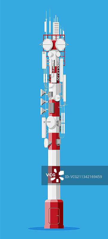 蜂窝传输塔天线图片素材