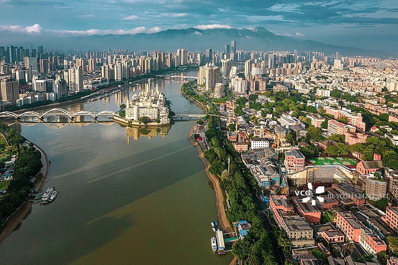 福州仓山烟台山中洲岛图片素材