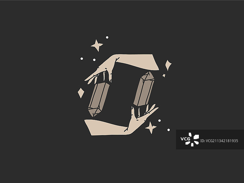 手绘抽象股票平面图形图片素材