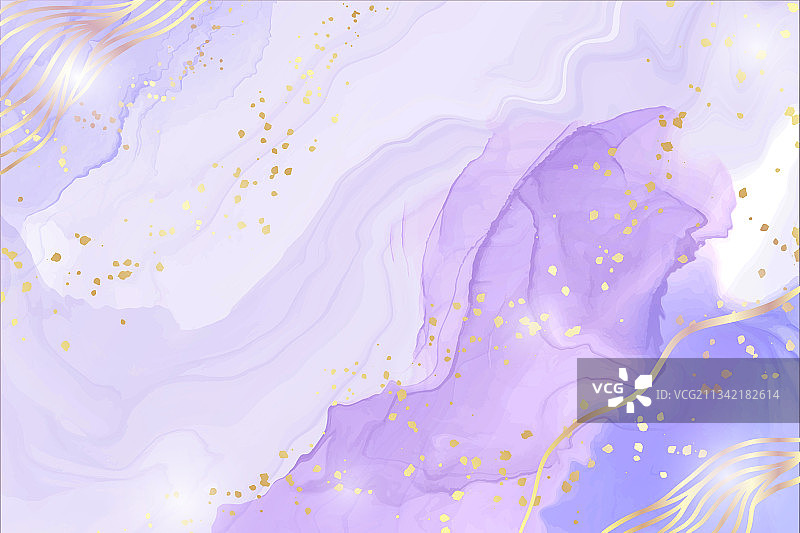 抽象紫色水彩液体背景图片素材