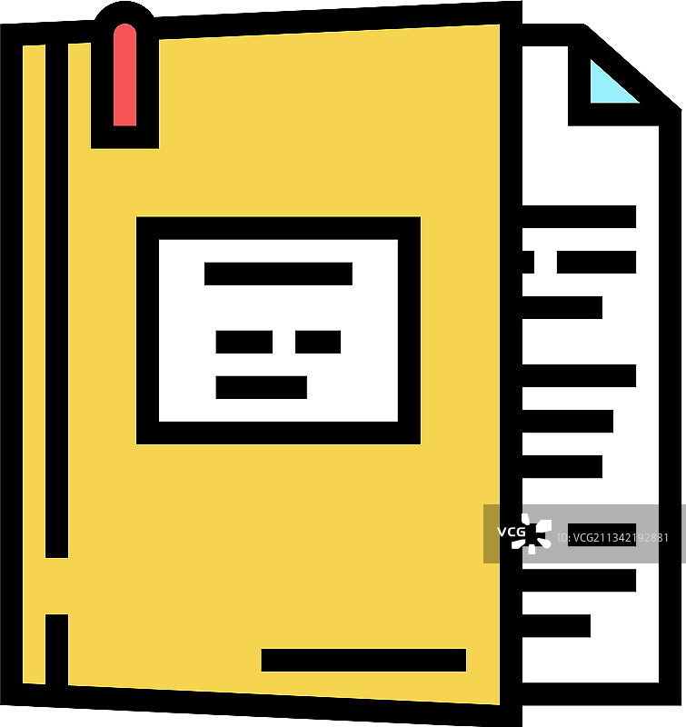 案例法彩色图标图片素材