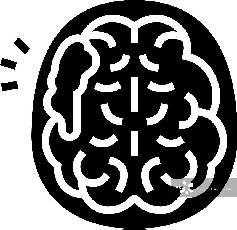 脑卒中Glyph图标图片素材