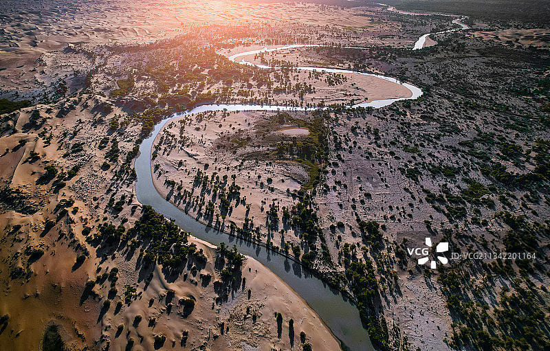 塔里木河图片素材