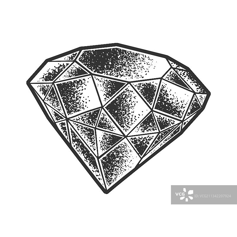 钻石闪耀素描图片素材