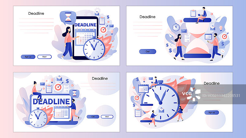 截止日期概念时间管理效率图片素材