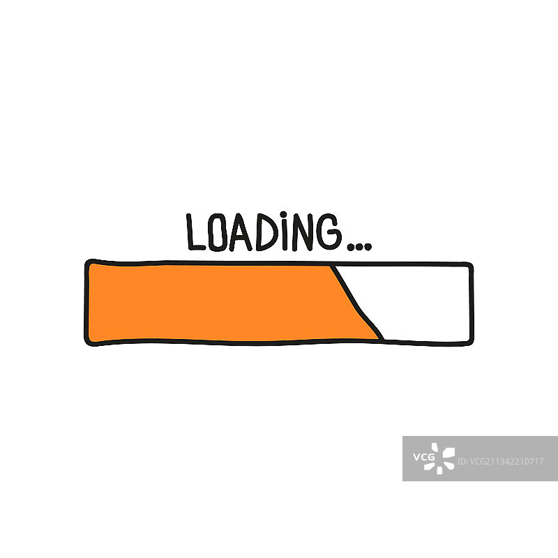 加载进度条涂鸦图标图片素材