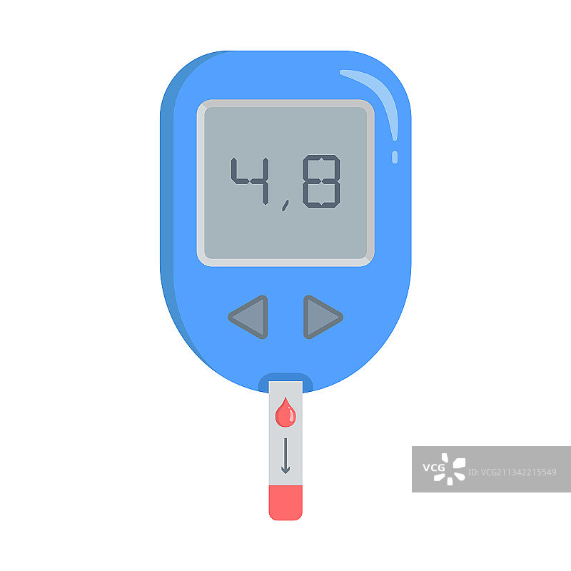 带试纸的血糖仪图片素材