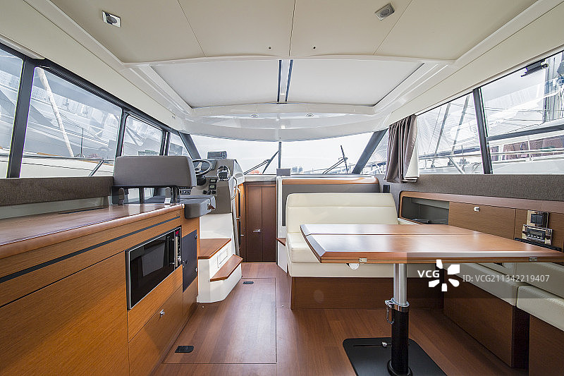 游艇内部（客舱01）图片素材