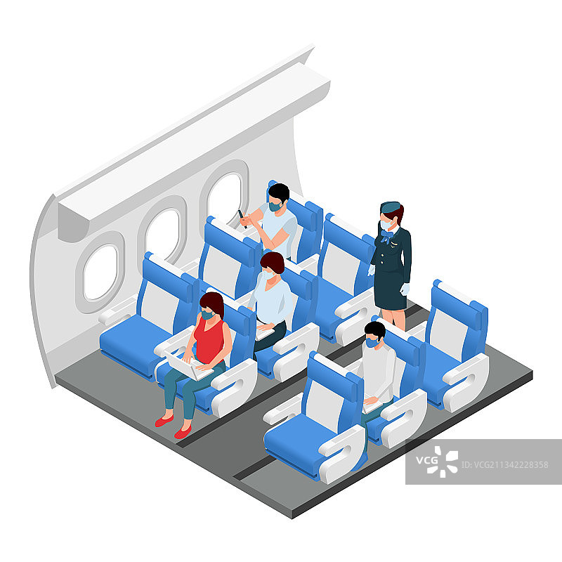 机场飞机内部图片素材