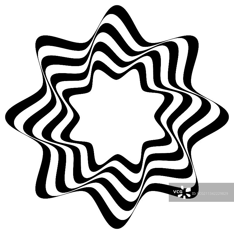 光学艺术圆形波浪抽象设计背景图片素材