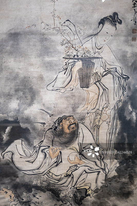 扬州八怪人物画图片素材