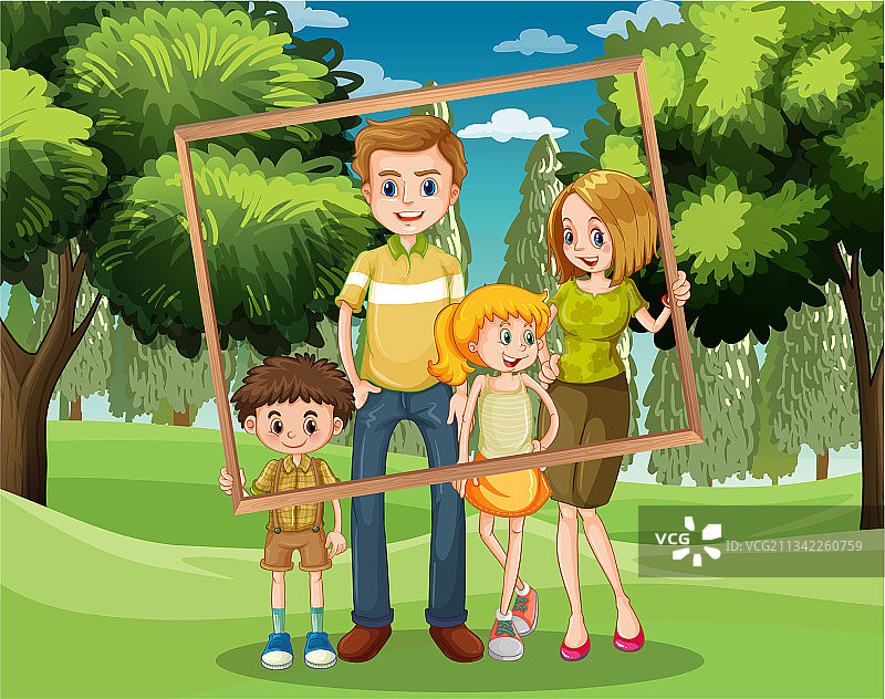 幸福家庭度假照片图片素材