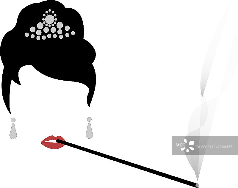 奥黛丽·赫本画像店铺Logo时尚女性图片素材