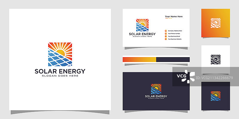 太阳能标志设计模板图片素材