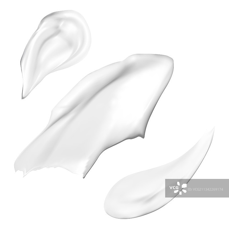 面霜质地涂抹样本乳液图片素材