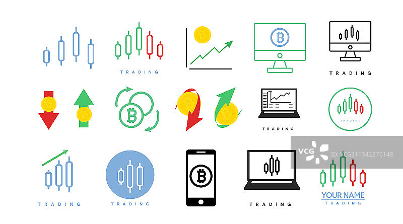 交易图标集图片素材