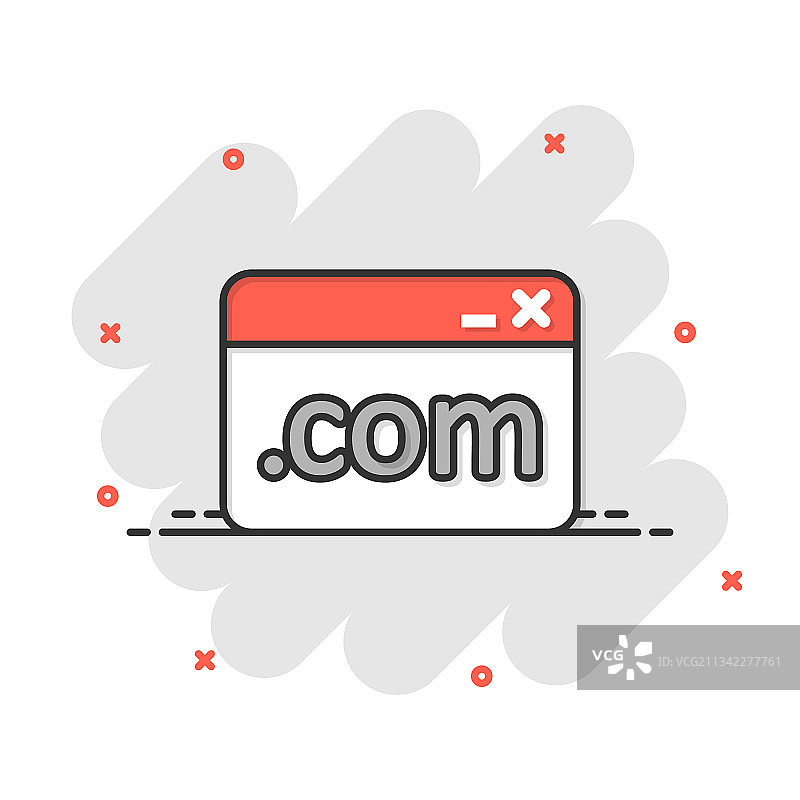 漫画风格网站域名图标图片素材