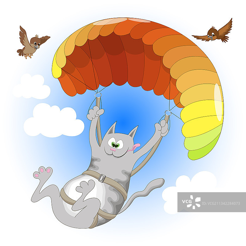 猫帆伞图片素材