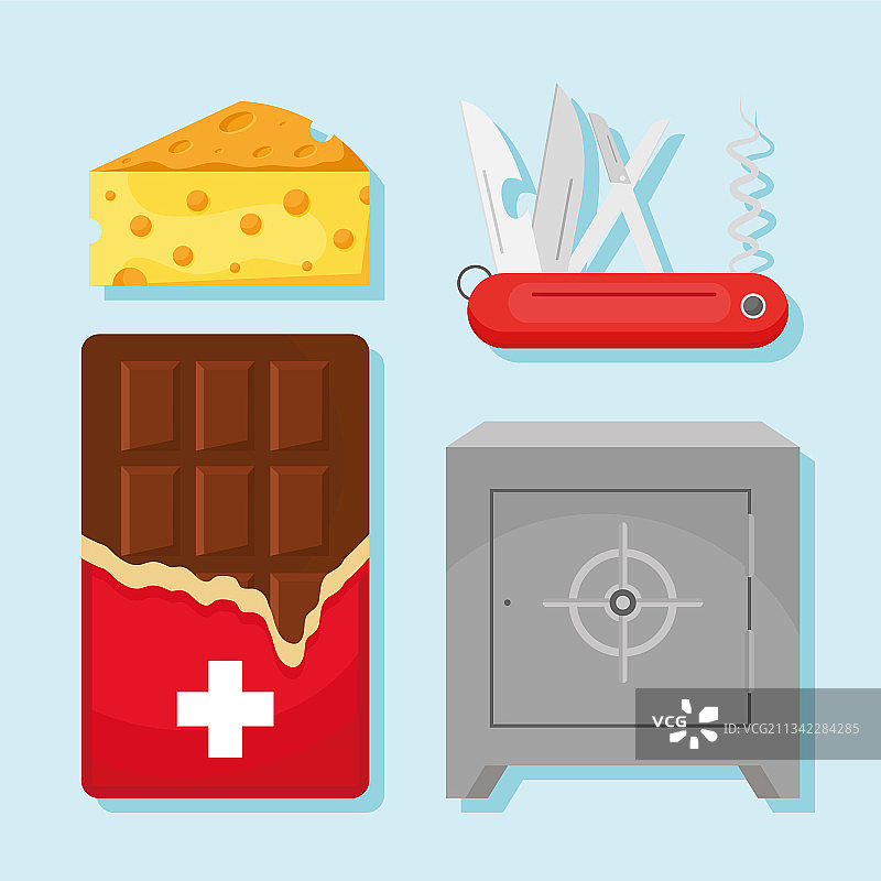 瑞士图标合集图片素材