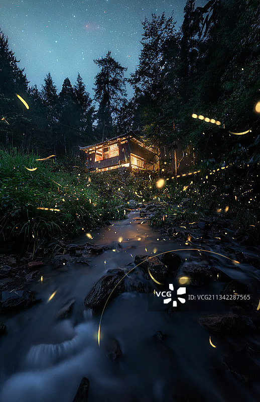 『萤火秘境』摄于浙江丽水图片素材