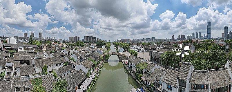 航拍清名桥古运河景区图片素材