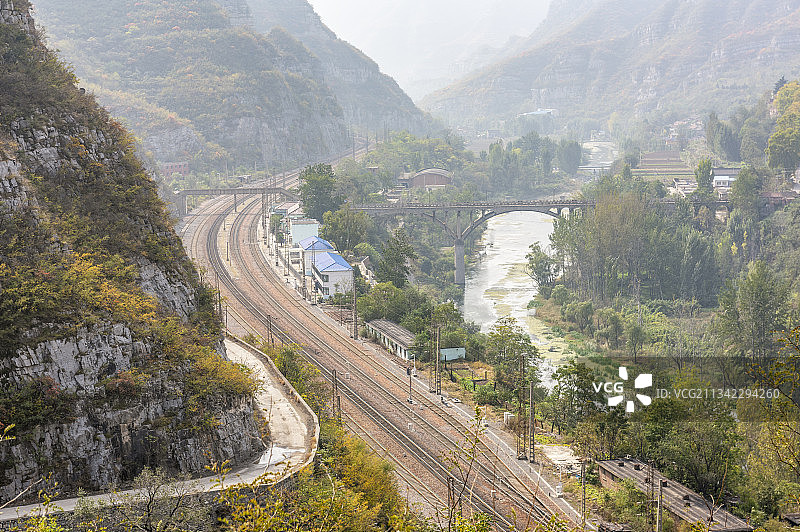 河南焦作市博爱青天河红旗水库风景区图片素材