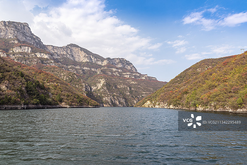 河南焦作市博爱红旗水库青天河风景区图片素材