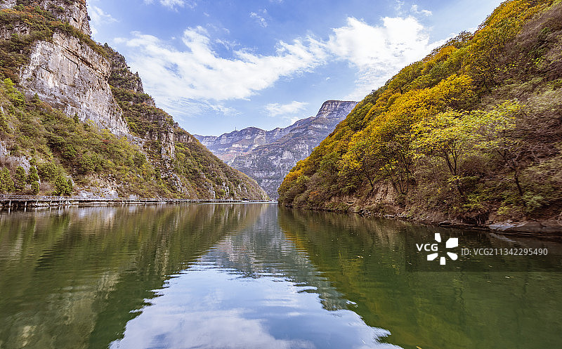 河南焦作市博爱红旗水库青天河风景区图片素材