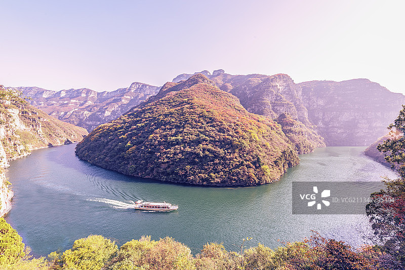 河南焦作市博爱红旗水库青天河风景区图片素材