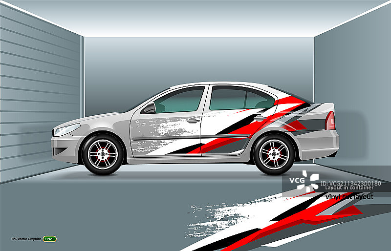 具有动感设计的白色轿车模型图片素材