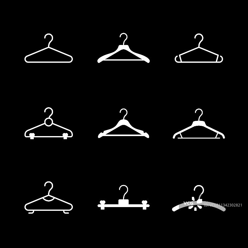 衣架字形图标集图片素材