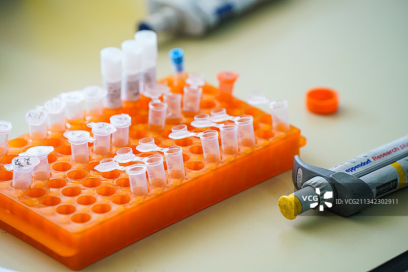 在生物实验室做化学试验采样图片素材