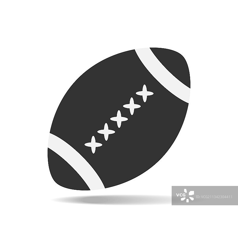 扁平风格长阴影足球图标图片素材