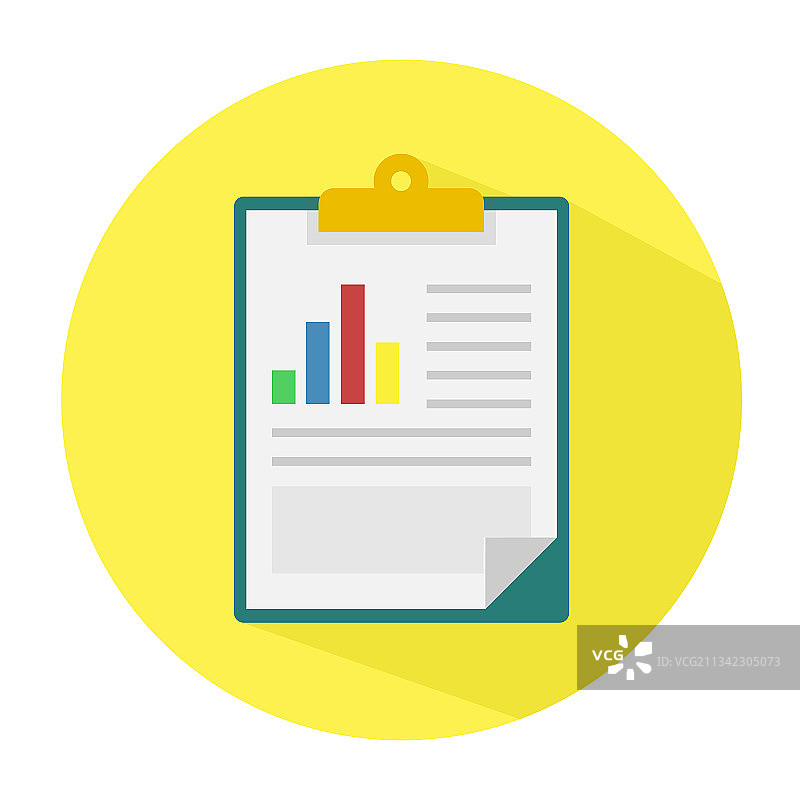 带有图表的分析模板剪贴板图片素材