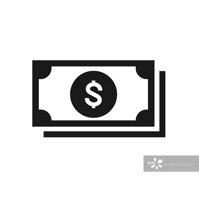 扁平风格金钱美元图标图片素材
