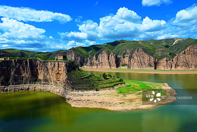 静静老牛湾图片素材