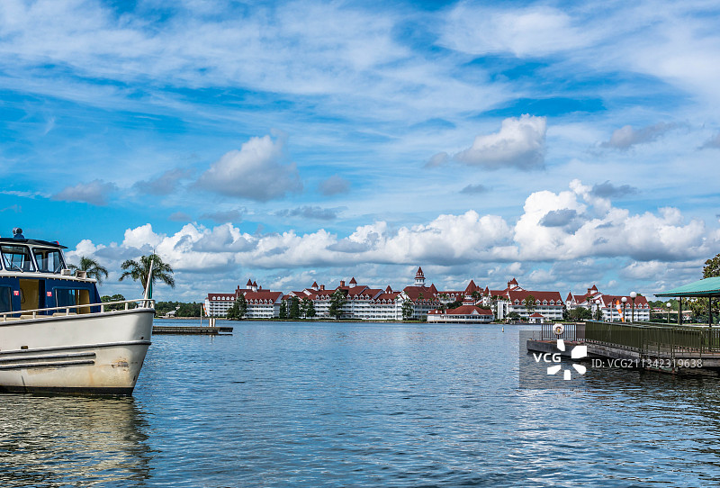 美国迪士尼建筑风景图片素材