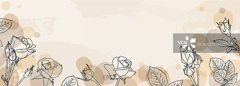 创意简约手绘banner背景图片素材