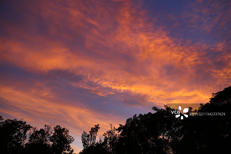 天边的日落图片素材
