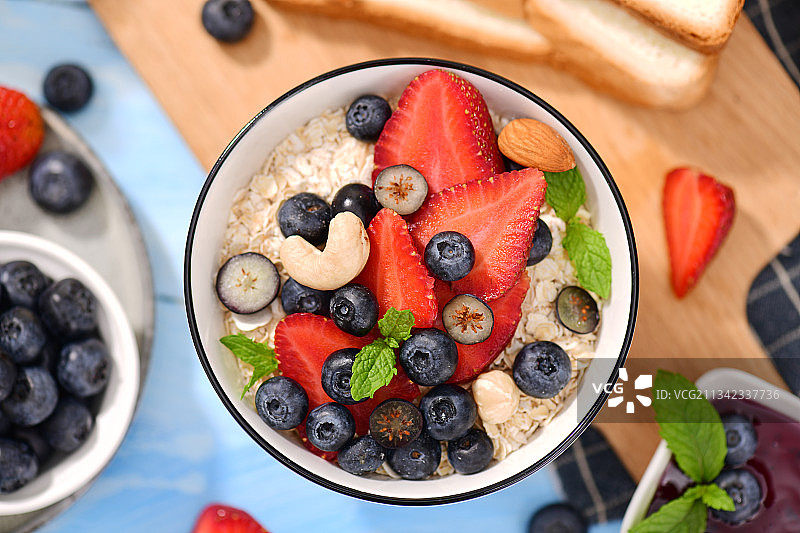 水果燕麦图片素材