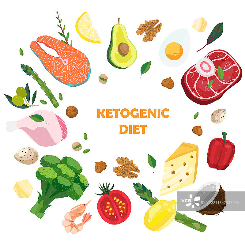酮饮食产品食物banner卡片图片素材