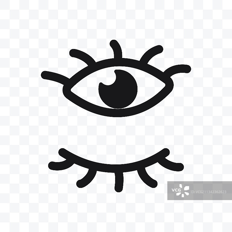 眼睛的开合图标图片素材