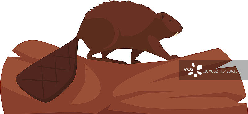 卡通海狸图标图片素材