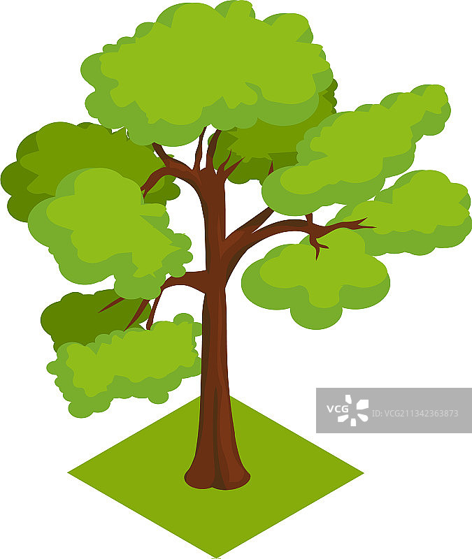 2.5D树图片素材