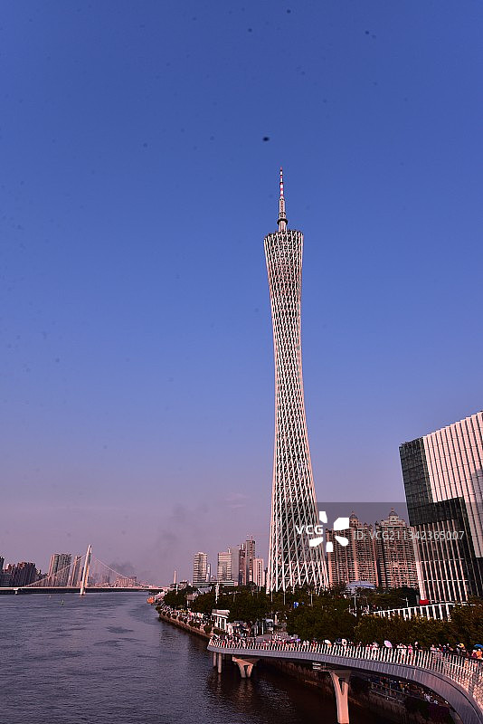 珠江傍晚图片素材