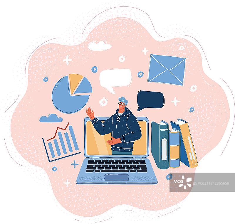 在线研讨会演讲者图片素材