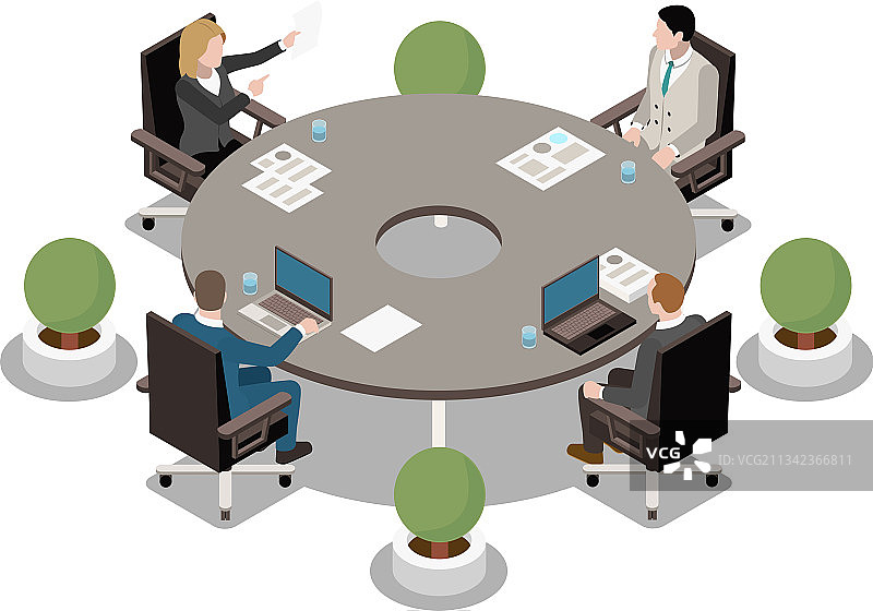 商务会议图标图片素材